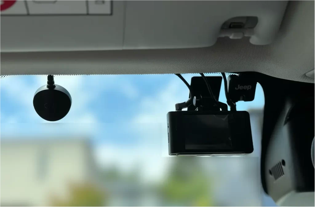 フロントカメラ取り付け後の画像